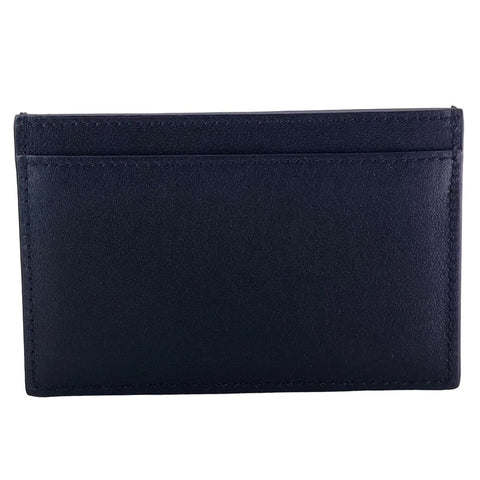 【中古】 CELINE セリーヌ ロゴプリントカードホルダー 黒 カードケース  10B703DMF.38SI レザー 23027144 AS