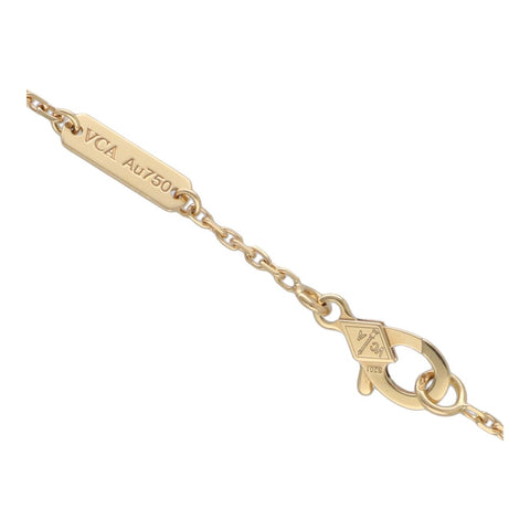 【中古】 Van Cleef and Arpels ヴァンクリーフ&アーペル ヴィンテージ アルハンブラ ペンダント ギヨシェ VCARP4KL00 K18 イエローゴールド ネックレス 23027935 RS