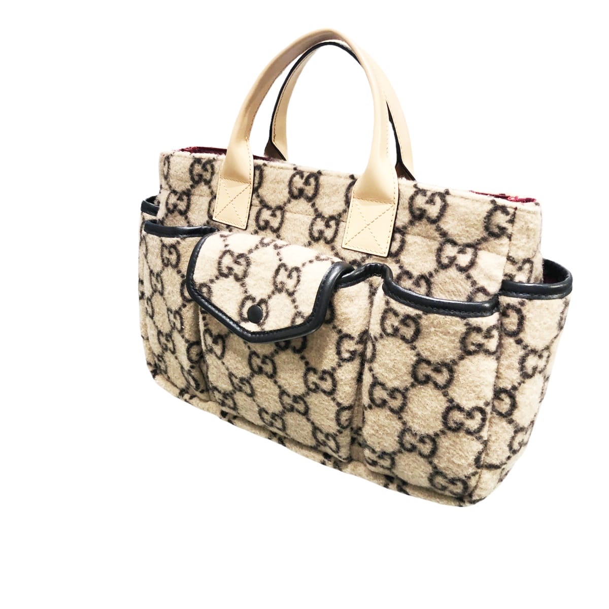 【中古】 GUCCI グッチ  ハンドバッグ GGウール 628159 チルドレンズ GGウールバッグ 23028807 YM