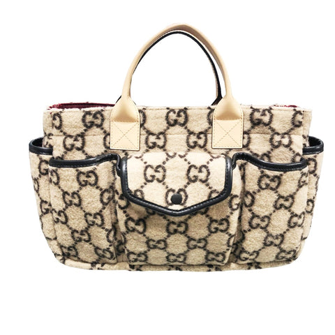 【中古】 GUCCI グッチ  ハンドバッグ GGウール 628159 チルドレンズ GGウールバッグ 23028807 YM