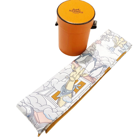 【中古】 HERMES エルメス  レディーススカーフ ツイリー  ツイリー 私の雲 Sur Mon Nuage 23029284 YM