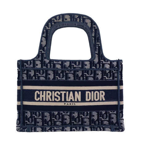 【中古】 Christian Dior クリスチャン・ディオール DIOR BOOK TOTE ミニバッグ トートバッグ  S5475ZRIW_M928 ブックトート 23029968 AO