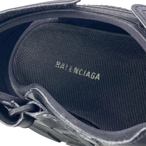 【中古】 BALENCIAGA バレンシアガ トラックサンダル 617542 メンズ 黒 41サイズ 靴 シューズ 23029979 AS