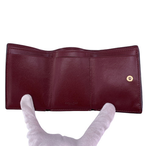 【中古】 COACH コーチ  レディース 三つ折り財布   88666 IMTAU オリガミ スモール トライフォールド ウォレット 23030057 MK