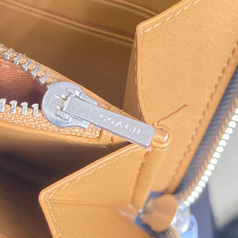 【中古】 COACH コーチ アコーディオン 長財布 レディース CH095 ラウンドファスナー 23030571 AS