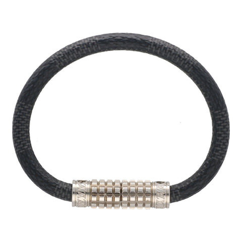 【中古】 LOUIS VUITTON ルイ・ヴィトン ブラスレ・ディジット M6626E ダミエ・グラフィット ブラック グレー シルバー ブレスレット バングル 23031257 RS