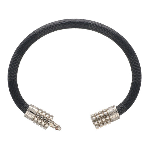 【中古】 LOUIS VUITTON ルイ・ヴィトン ブラスレ・ディジット M6626E ダミエ・グラフィット ブラック グレー シルバー ブレスレット バングル 23031257 RS