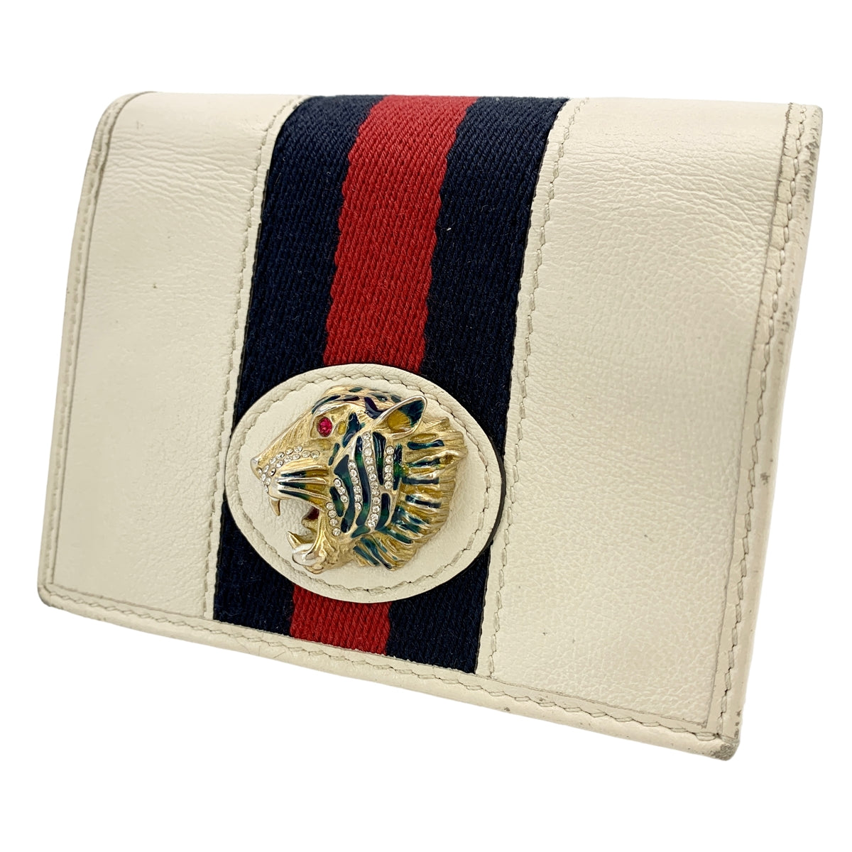 【中古】 GUCCI グッチ  メンズ  573790 ラジャ タイガー 二つ折り財布 チェーンウォレット 23031989 MK