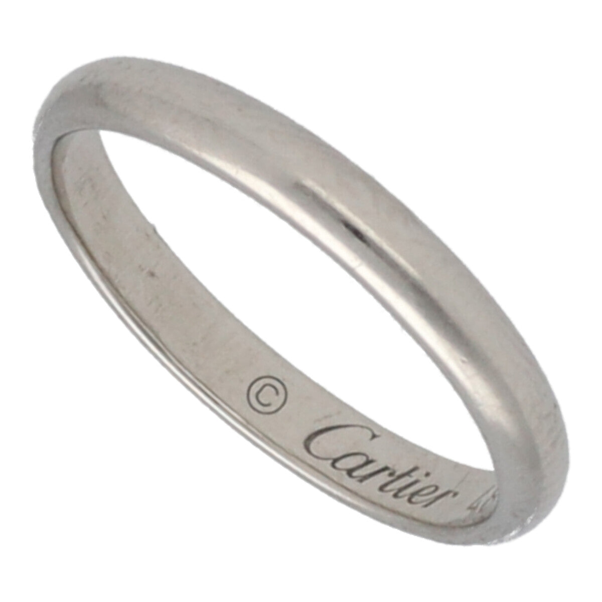 【中古】 Cartier カルティエ レディース 指輪 B4012548 クラシックウェディングリング Pt950 表記サイズ48 6号相当 23033328 MK