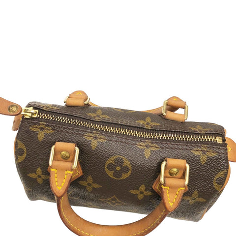 【中古】LOUIS VUITTON ルイ・ヴィトン M41534 ﾐﾆスピーディ モノグラムキャンバス ミニバッグ ハンドバッグ レディース 23033990 HO