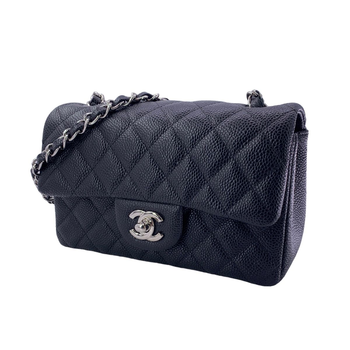 【中古】 CHANEL シャネル  ショルダーバッグ A69900 ミニマトラッセ20 キャビアスキン チェーンショルダーバッグ 23034063 AK