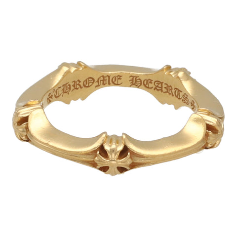 【中古】 CHROME HEARTS クロムハーツ プラスアンドボーン リング 16号 22K ゴールド プラス&ボーン 指輪 23034577 RS