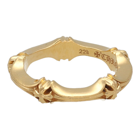 【中古】 CHROME HEARTS クロムハーツ プラスアンドボーン リング 16号 22K ゴールド プラス&ボーン 指輪 23034577 RS