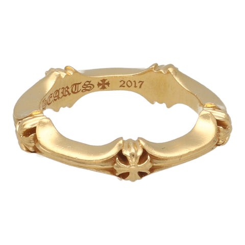 【中古】 CHROME HEARTS クロムハーツ プラスアンドボーン リング 16号 22K ゴールド プラス&ボーン 指輪 23034577 RS
