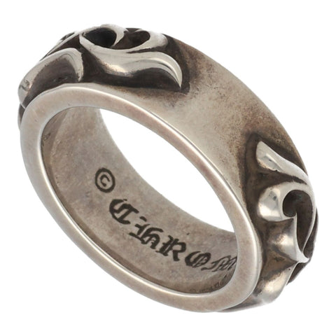 【中古】 CHROME HEARTS クロムハーツ ダブルナロー ヴァインバンド リング 19.5号 SV925 シルバー 指輪 23035178 RS