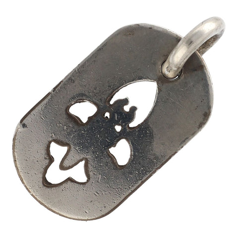 【中古】 CHROME HEARTS クロムハーツ フレアニーカットアウトダガードッグタグ スモール シルバー アクセサリー ペンダント ネックレス 23035383 AO