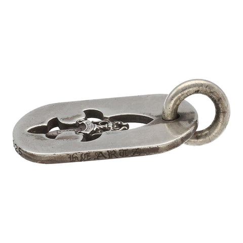 【中古】 CHROME HEARTS クロムハーツ フレアニーカットアウトダガードッグタグ スモール シルバー アクセサリー ペンダント ネックレス 23035383 AO