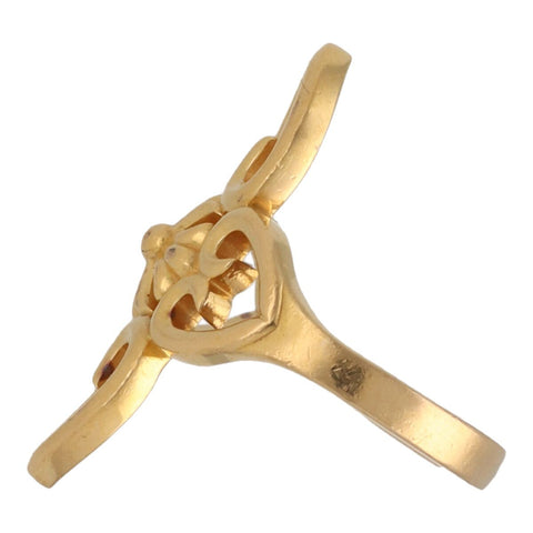 【中古】 CHROME HEARTS クロムハーツ フィリグリーハート リング 10号 22K ゴールド ケイトハドソン 指輪 23035393 RS