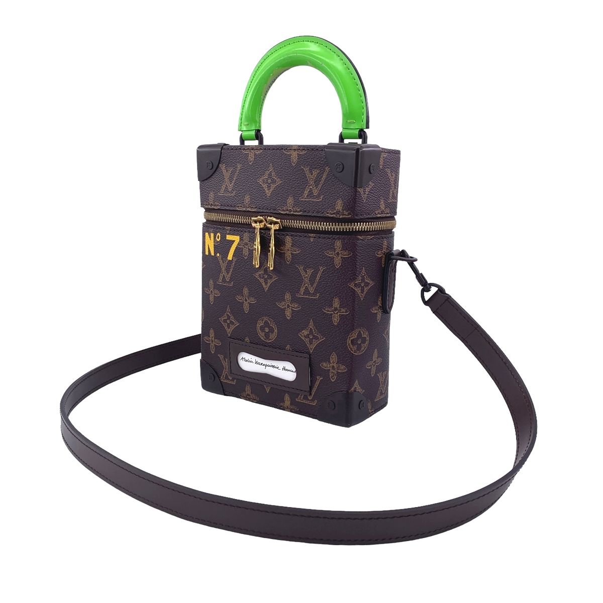 【中古】 LOUIS VUITTON ルイ・ヴィトン ヴェルティカル・ボックス トランク M59664 ショルダーバッグ トップハンドル ポーチ モノグラム メンズ レディース 23035399 AO