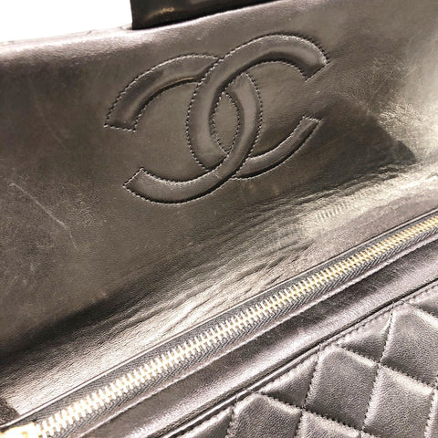 【中古】 CHANEL シャネル  バックパック マトラッセ25 リュック ラムスキン ブラック 23038213 AK