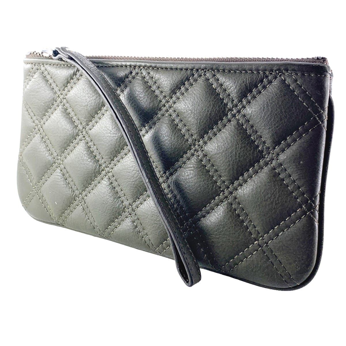 【中古】 MARC JACOBS マークジェイコブス  化粧ポーチ   ポーチ ダークグリーン 23038421 YM