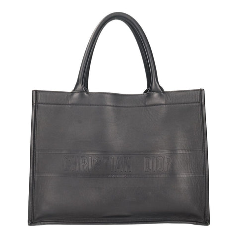【中古】 Dior ディオール BOOK TOTE バッグ ミディアム M1296ZGSB_M900 カーフスキン ブラック 黒 カーフスキン ブックトート ハンドバッグ 23038699 RS