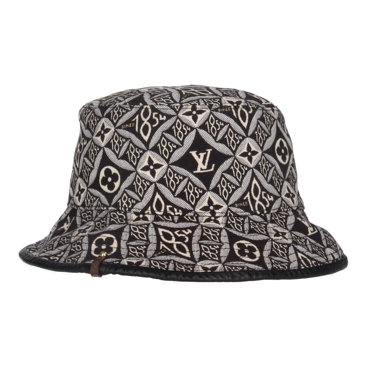 【中古】 LOUIS VUITTON ルイ・ヴィトン ボブハット since1854 M MP2829 ブラック ホワイト モノグラム バケットハット 23039616 RS