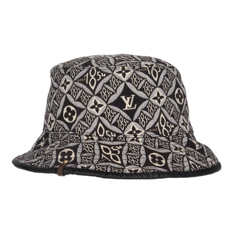 【中古】 LOUIS VUITTON ルイ・ヴィトン ボブハット since1854 M MP2829 ブラック ホワイト モノグラム バケットハット 23039616 RS