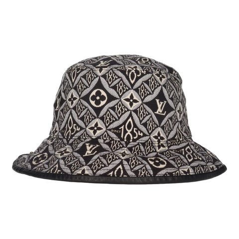 【中古】 LOUIS VUITTON ルイ・ヴィトン ボブハット since1854 M MP2829 ブラック ホワイト モノグラム バケットハット 23039616 RS