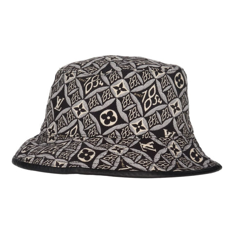 【中古】 LOUIS VUITTON ルイ・ヴィトン ボブハット since1854 M MP2829 ブラック ホワイト モノグラム バケットハット 23039616 RS