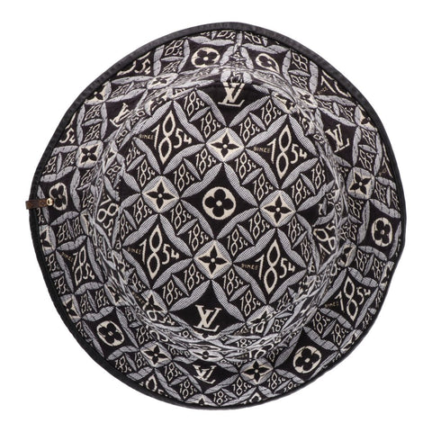 【中古】 LOUIS VUITTON ルイ・ヴィトン ボブハット since1854 M MP2829 ブラック ホワイト モノグラム バケットハット 23039616 RS