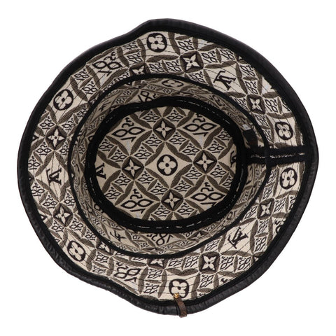 【中古】 LOUIS VUITTON ルイ・ヴィトン ボブハット since1854 M MP2829 ブラック ホワイト モノグラム バケットハット 23039616 RS