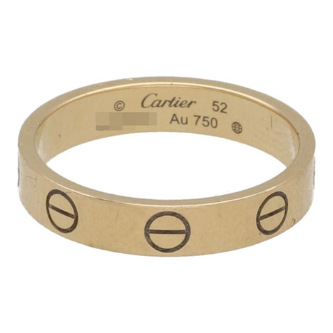 【中古】 Cartier カルティエ ミニ ラブ リング B4085051 YG ゴールド 52 指輪 23039897DS