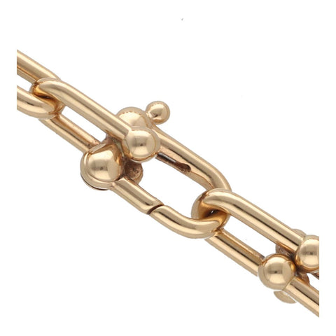 【中古】 Tiffany ＆ Co. ティファニー ハードウェア グラジュエイテッド リンク ネックレス 63008958 K18 ローズゴールド ピンクゴールド RG PG チェーン 23040026 RS