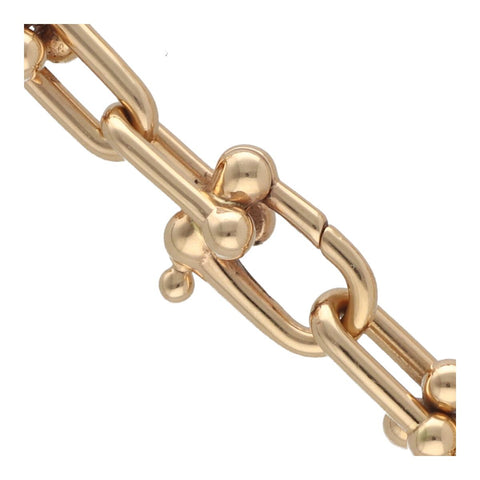 【中古】 Tiffany ＆ Co. ティファニー ハードウェア グラジュエイテッド リンク ネックレス 63008958 K18 ローズゴールド ピンクゴールド RG PG チェーン 23040026 RS