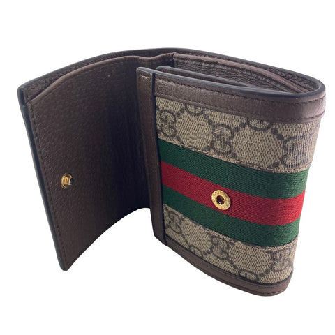 【中古】 GUCCI グッチ オフィディアGG ウォレット レディース 598662 ２つ折り財布 シェリーライン 23040068 AS