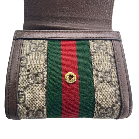 【中古】 GUCCI グッチ オフィディアGG ウォレット レディース 598662 ２つ折り財布 シェリーライン 23040068 AS