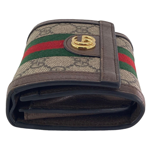 【中古】 GUCCI グッチ オフィディアGG ウォレット レディース 598662 ２つ折り財布 シェリーライン 23040068 AS