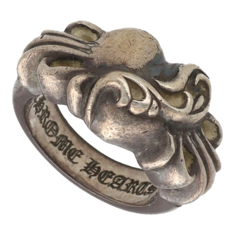 【中古】 CHROME HEARTS クロムハーツ フローラル ハート リング 9号 SV925 シルバー 指輪 23040432 RS