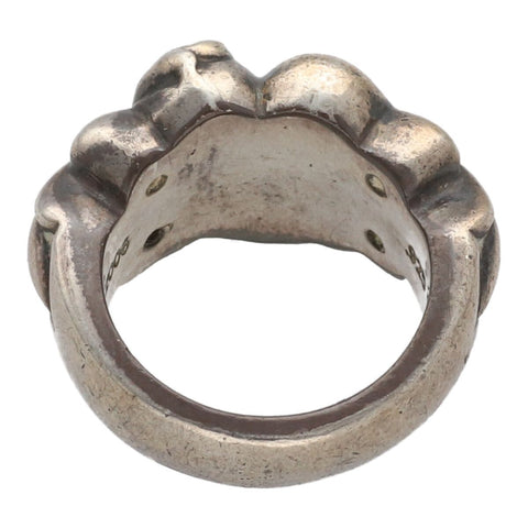 【中古】 CHROME HEARTS クロムハーツ フローラル ハート リング 9号 SV925 シルバー 指輪 23040432 RS