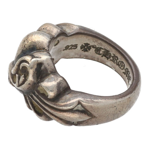 【中古】 CHROME HEARTS クロムハーツ フローラル ハート リング 9号 SV925 シルバー 指輪 23040432 RS