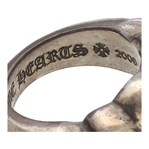 【中古】 CHROME HEARTS クロムハーツ フローラル ハート リング 9号 SV925 シルバー 指輪 23040432 RS