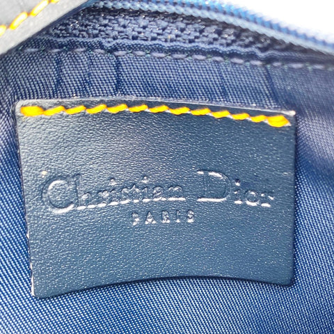 【中古】 Christian Dior クリスチャン・ディオール   SLO43003 トロッター サドルコインケース ネイビー CDロゴ コインケース キャンバス 23040795 HO