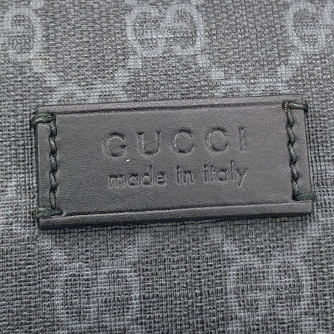 【中古】 GUCCI グッチ  GGスプリーム ボディバッグ・ウエストポーチ 474293 ブラック メンズ ベルトバッグ 23040838 AS