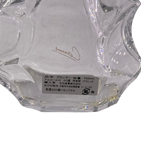 【中古】 BACCARAT バカラ カミュ ジュビリー 空ボトル 替え栓 傷あり ガラス 空瓶 700ml 17011608 AS