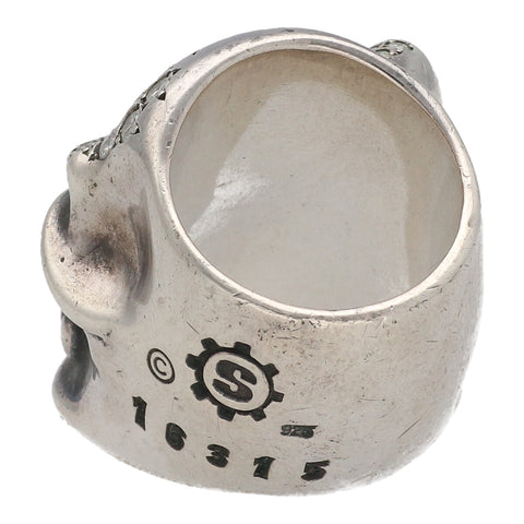 【中古】 STARLINGEAR スターリンギア パンチャー リング パヴェダイヤ アフターダイヤ 指輪 シルバー アクセサリー 18015988 AO