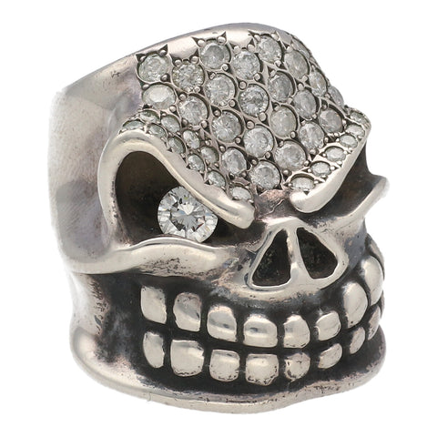【中古】 STARLINGEAR スターリンギア パンチャー リング パヴェダイヤ アフターダイヤ 指輪 シルバー アクセサリー 18015988 AO