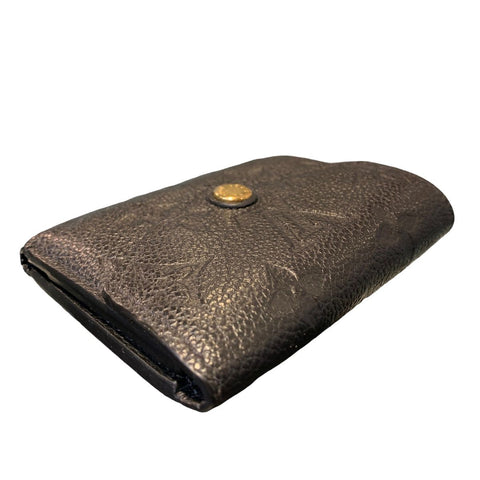 【中古】 LOUIS VUITTON ルイ・ヴィトン ポルトフォイユ・ヴィクトリーヌ M64060 モノグラム・アンプラント ブラック レディース財布 20026713 RD