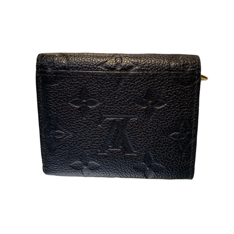 【中古】 LOUIS VUITTON ルイ・ヴィトン ポルトフォイユ・ヴィクトリーヌ M64060 モノグラム・アンプラント ブラック レディース財布 20026713 RD