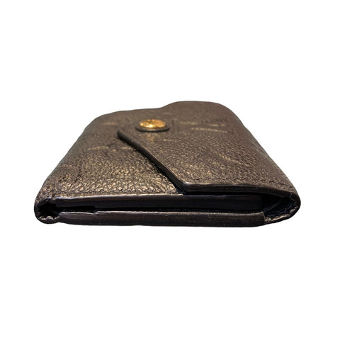 【中古】 LOUIS VUITTON ルイ・ヴィトン ポルトフォイユ・ヴィクトリーヌ M64060 モノグラム・アンプラント ブラック レディース財布 20026713 RD